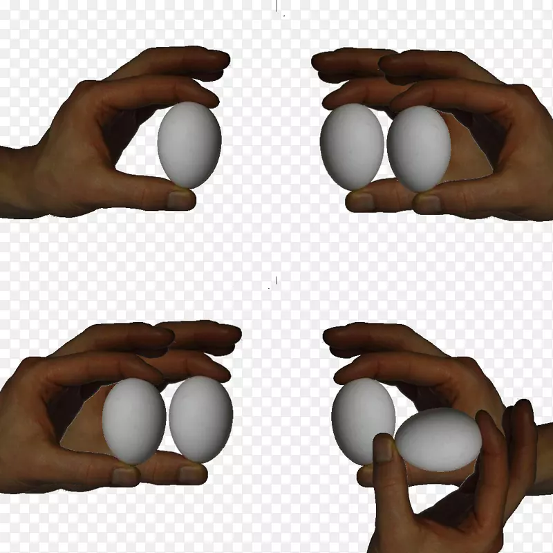 拇指手模型-复活节彩蛋。蛋