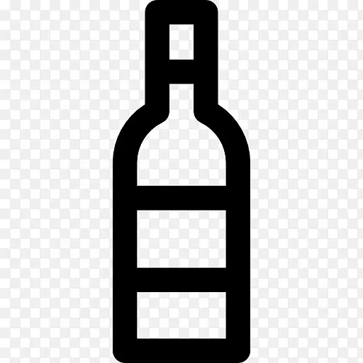白葡萄酒电脑图标瓶