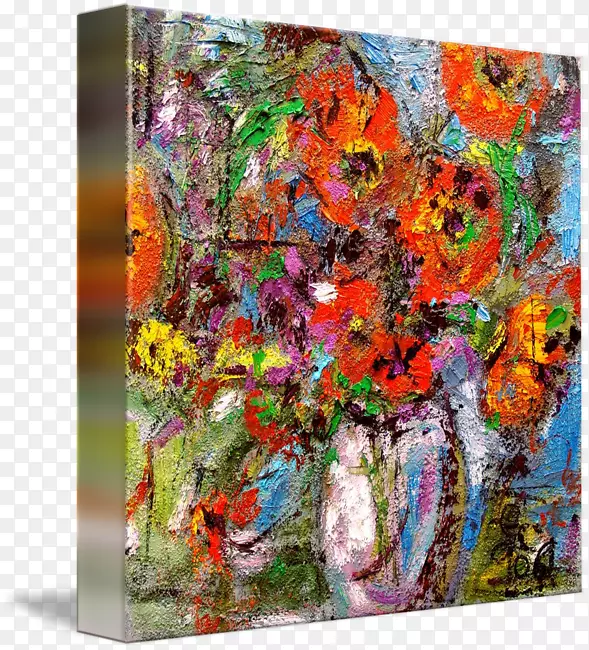 现代艺术丙烯酸画静物画