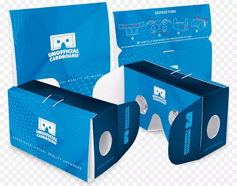 谷歌硬纸板虚拟现实纸板盒