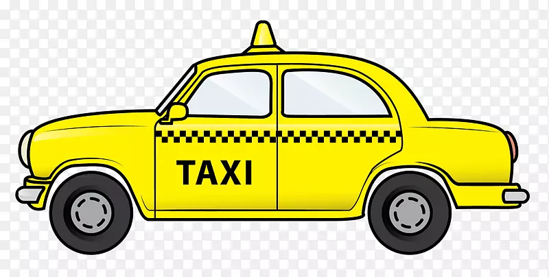 纽约市黄色出租车剪贴画-出租车