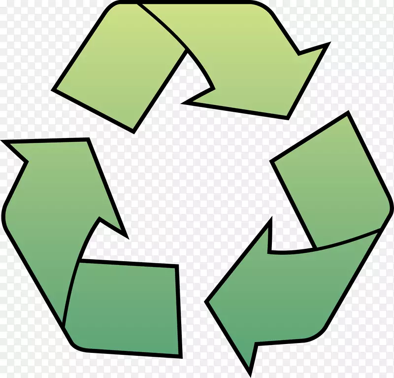 回收符号废物等级塑胶标志