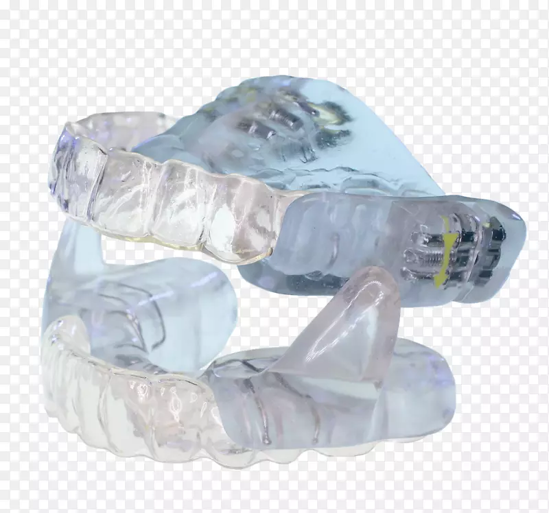 清晰对齐器下颌推进夹板睡眠呼吸暂停牙科
