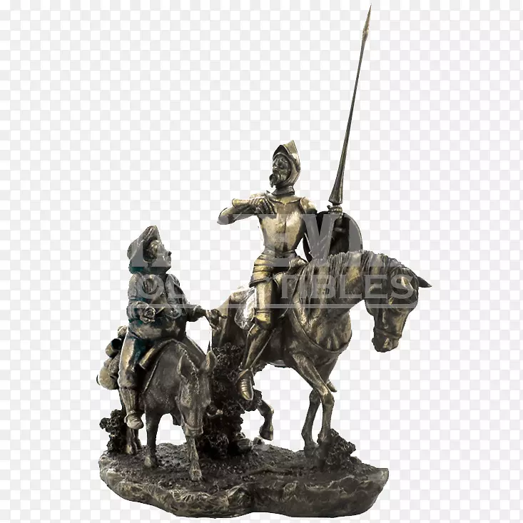 唐吉诃德桑乔潘萨雕塑骑士雕像