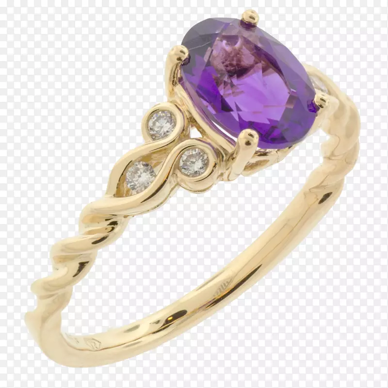 紫水晶紫身珠宝钻石-紫色