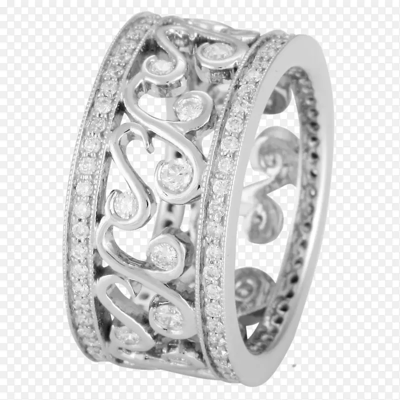 赫克纳珠宝商结婚戒指珠宝大急流戒指