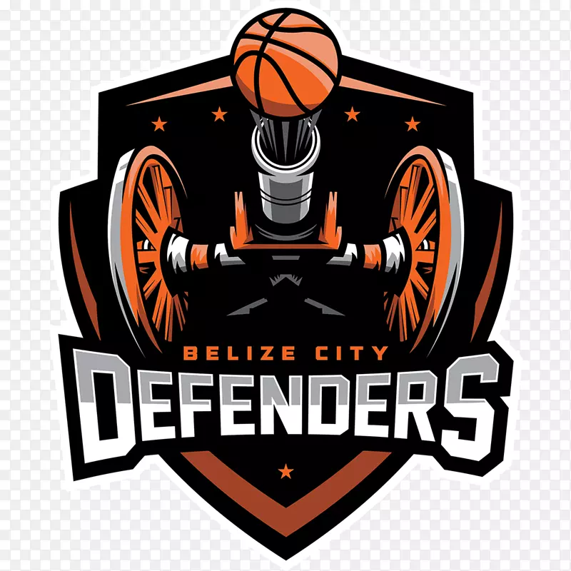 伯利兹市圣佩德罗镇首脑会议大学辩护人男子篮球标志-人