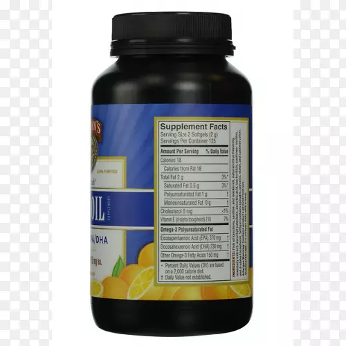 膳食补充剂鱼油omega-3脂肪酸软凝胶金龙鱼油