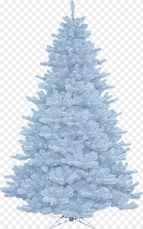 圣诞树装饰剪贴画-圣诞树蓝色
