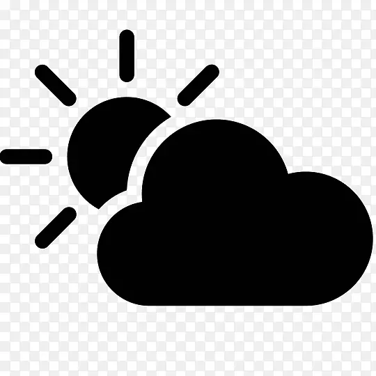 云计算雨水电脑图标风暴云