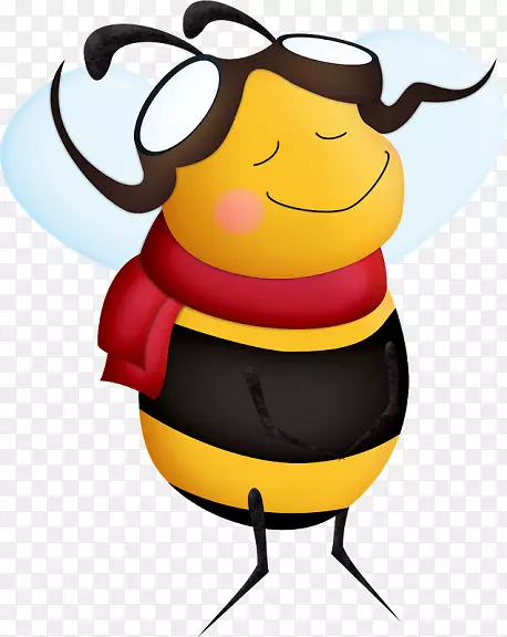 蜂王蜂剪贴画-蜜蜂