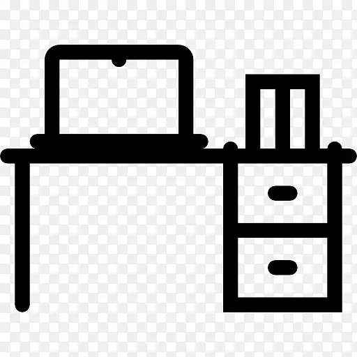 桌子、家具、电脑图标、办公桌-桌子