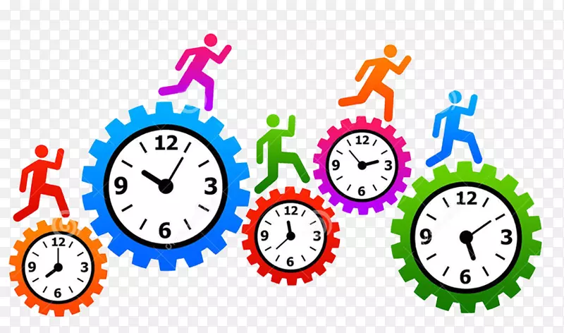 时间管理时间和考勤时钟剪辑艺术钟