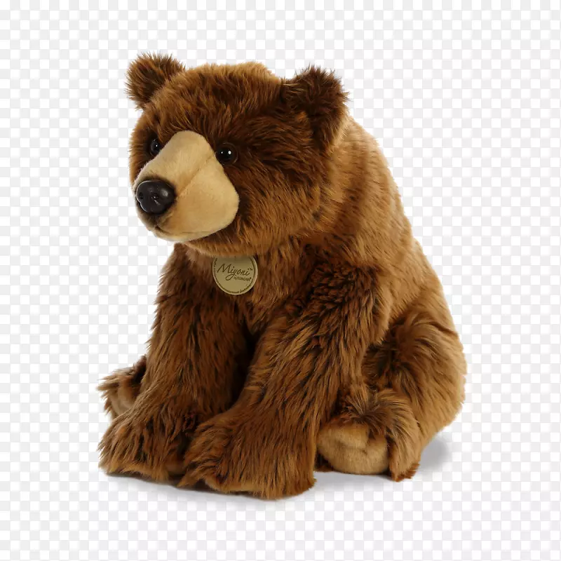 灰熊毛绒玩具&可爱的玩具棕熊