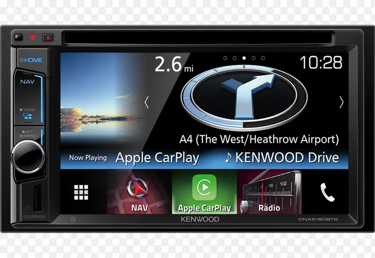 Kenwood dnx 5160 bts汽车音频Kenwood公司iso 7736 CarPlay-Apple
