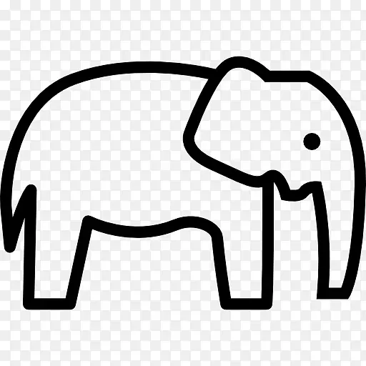 大象电脑图标剪辑艺术-自然海洋动物海豚