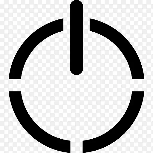 计算机图标电源符号箭头符号