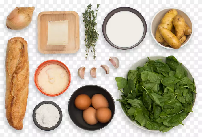 上身鸡蛋、素食菜、火锅、意大利菜、叶菜、蔬菜-土豆