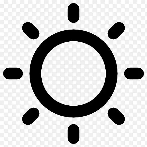 电脑图标阳光符号