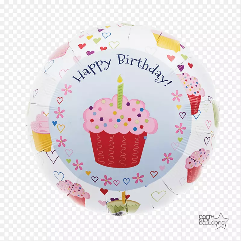 纸杯蛋糕玩具气球生日蛋糕-气球