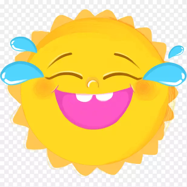 微笑表情符号贴纸剪贴画-笑脸