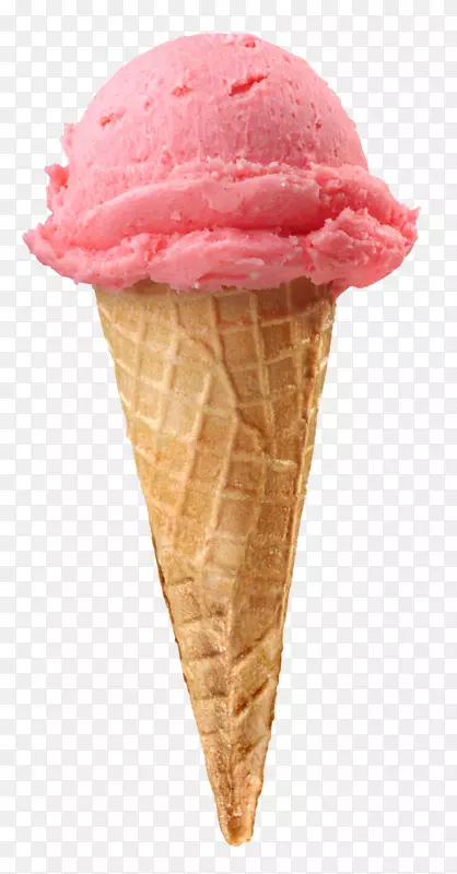 冰淇淋锥草莓冰淇淋圣代冰淇淋