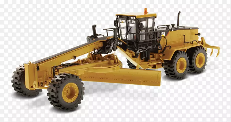 卡特彼勒公司平地机压铸玩具1：50比例挖掘机