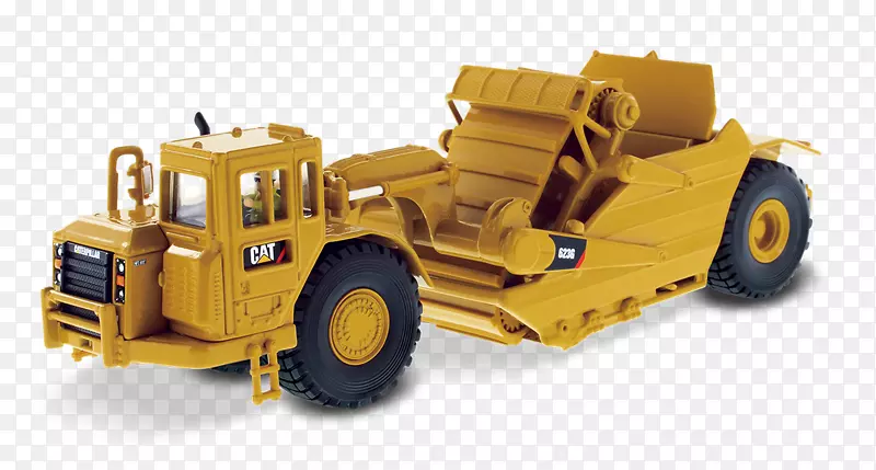 卡特彼勒公司轮式拖拉机-刮板重型机械压铸玩具1：50-玩具