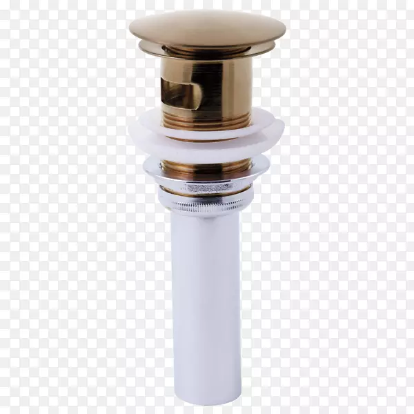 刷过的金属排水水龙头铜水槽
