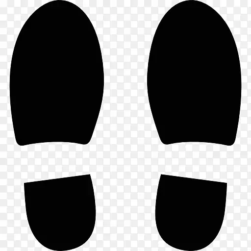 脚印鞋赤脚电脑图标