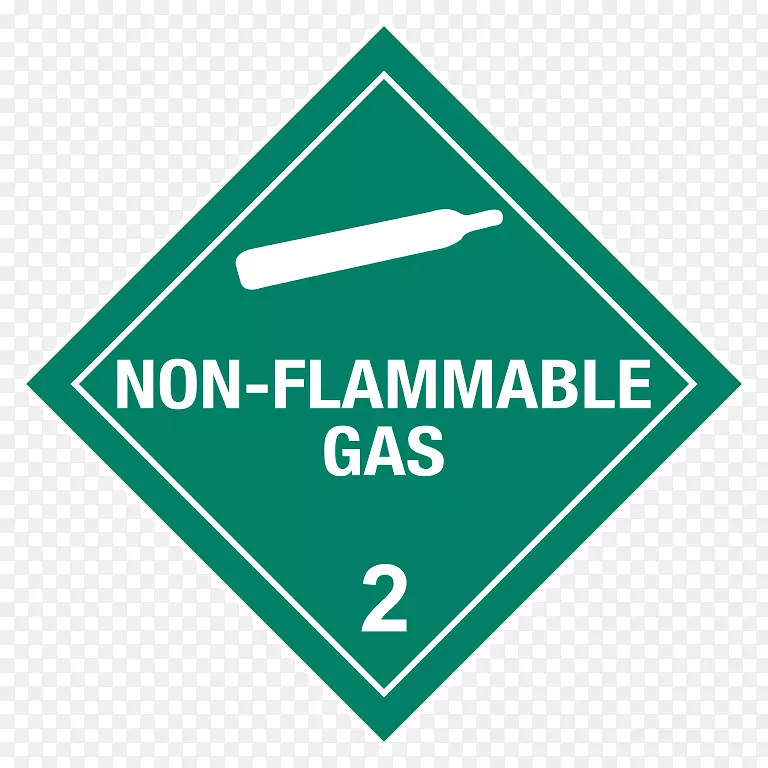 危险货物2级气体危险货物易燃性和易燃性标牌