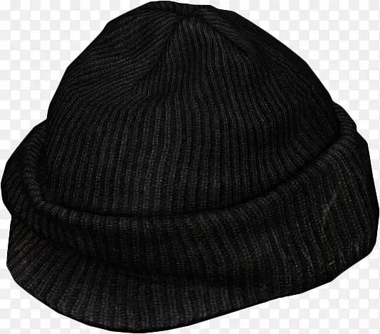 披肩针织帽针织黑色m-beanie