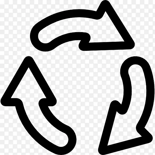 回收符号箭头回收垃圾箱废物.箭头
