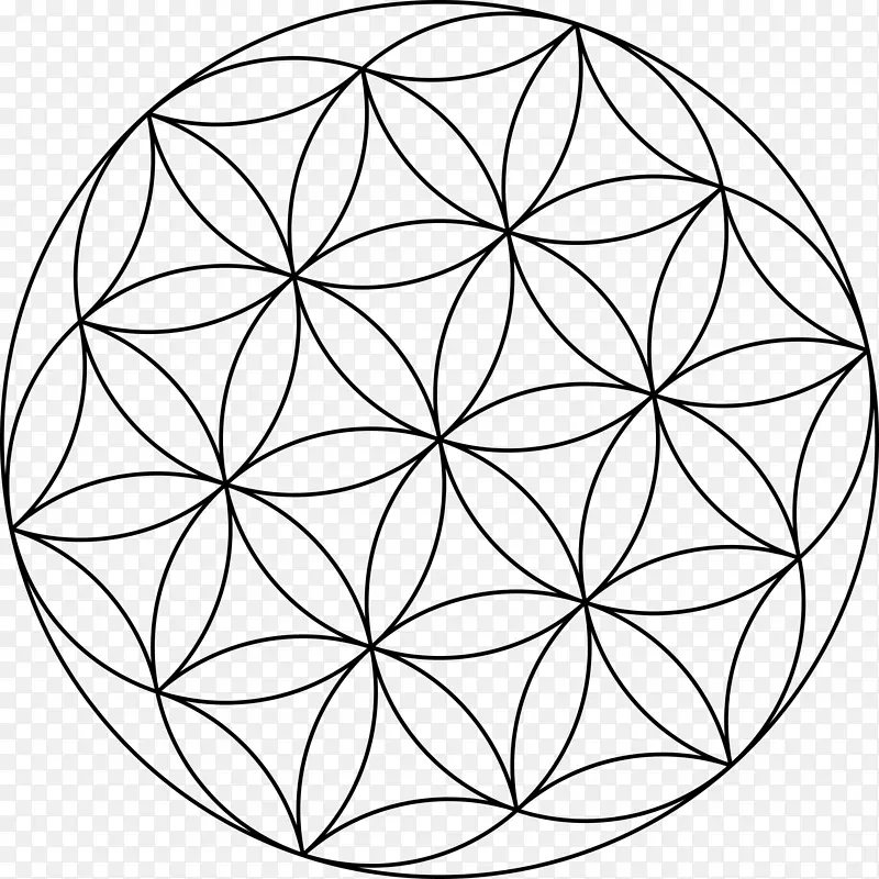 种子圈几何剪贴画圈