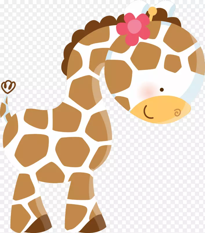 长颈鹿t恤婴儿和蹒跚学步的儿童剪贴画长颈鹿