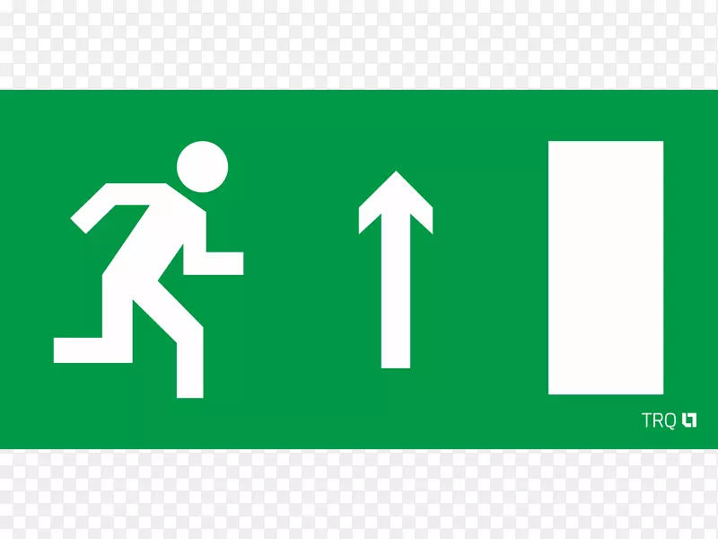 出口标志紧急出口标志消防安全符号