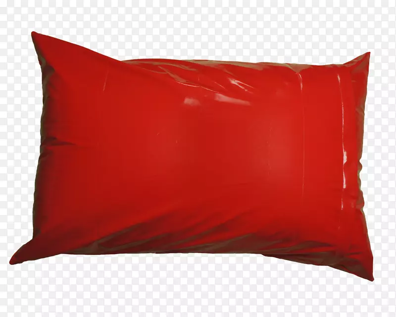 投掷枕头垫红色长方形枕头