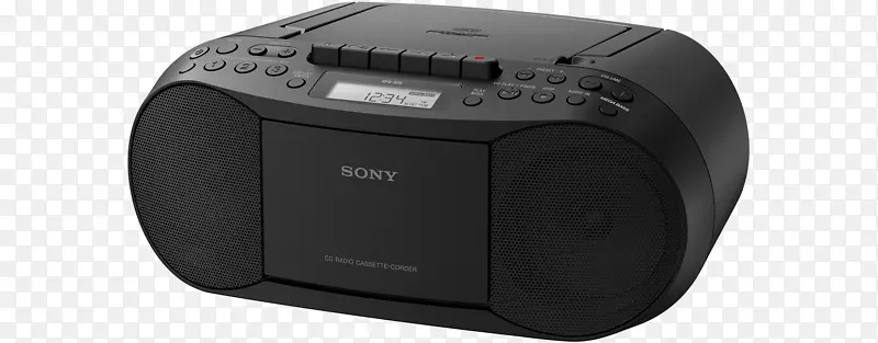 索尼cfd-s70小型盒式收音机接收机电子设备.收音机