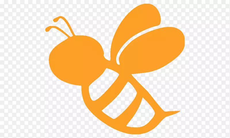 直线蝴蝶符号剪贴画-蜜蜂