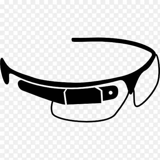 眼镜google玻璃眼镜电脑图标可穿戴技术眼镜