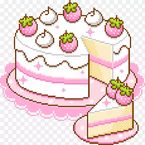 生日蛋糕瑞士卷草莓奶油蛋糕-蛋糕