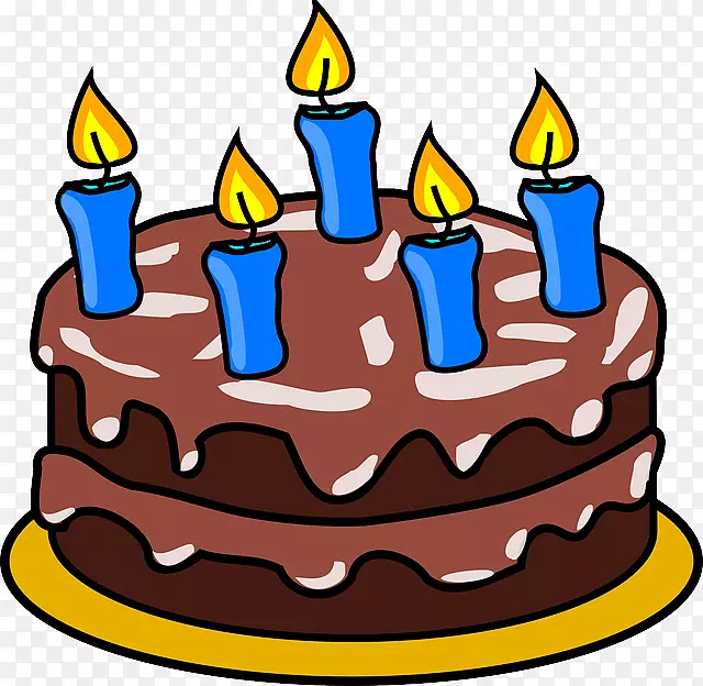 生日蛋糕纸杯蛋糕剪贴画-生日