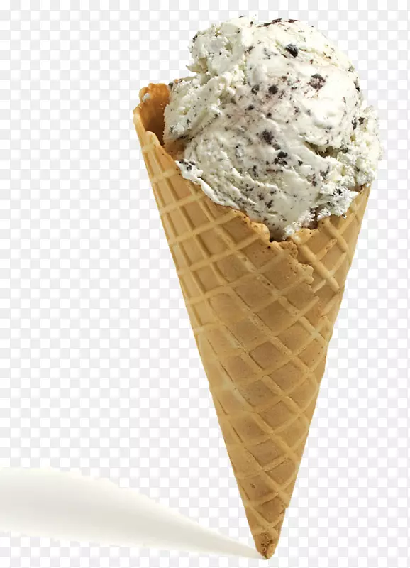 冰淇淋锥，华夫饼，巧克力冰淇淋-冰淇淋