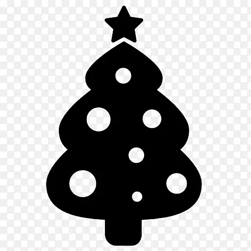 圣诞树，圣诞树装饰，冷杉剪贴画.圣诞树