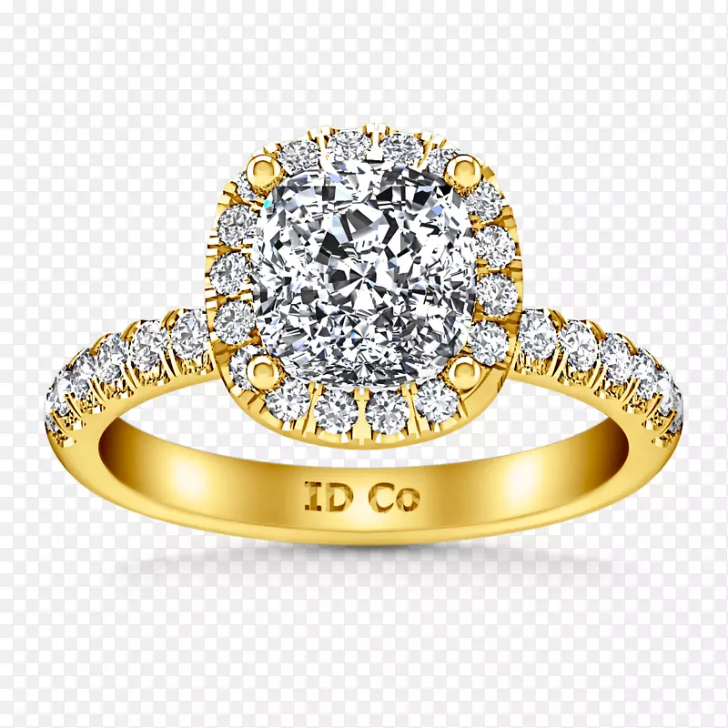 钻石切割订婚戒指-钻石