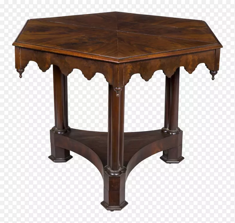 咖啡桌木头染色古董桌