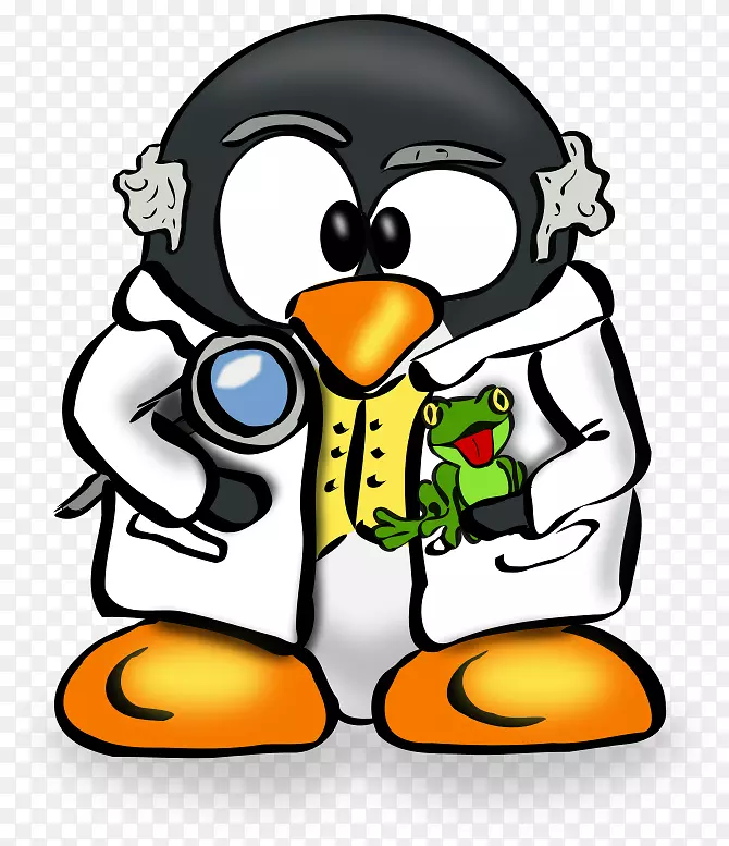 企鹅tux linux用户组科学家剪贴画企鹅