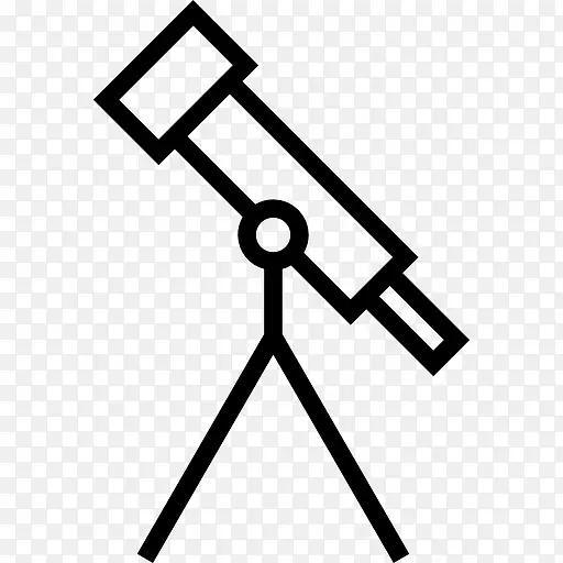 绘制望远镜摄影计算机图标