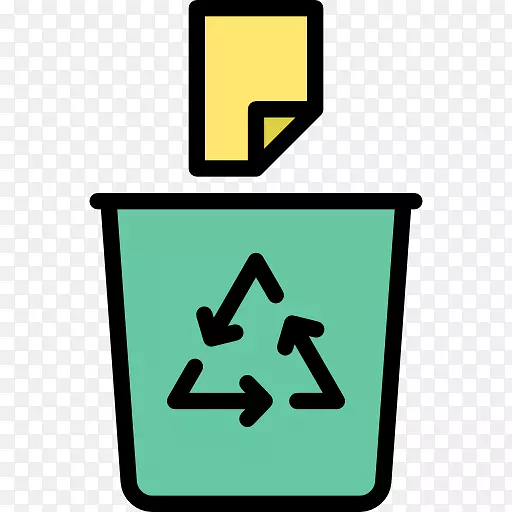 废纸回收符号回收箱废物