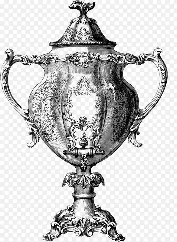 花瓶银瓮奖杯桌-玻璃花瓶